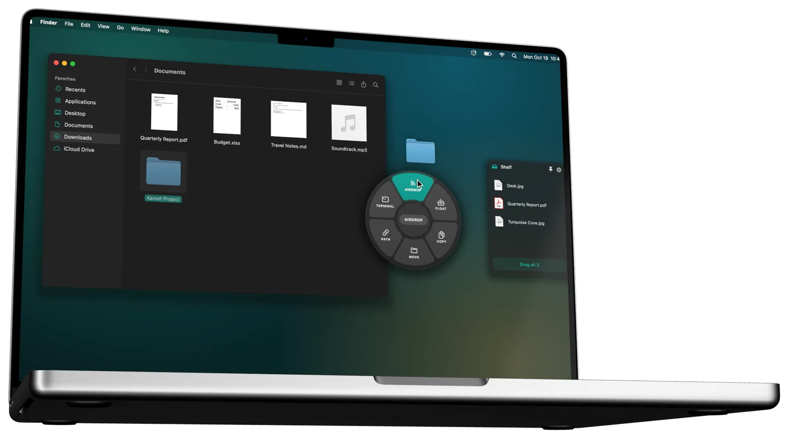 Move files without switching windows.